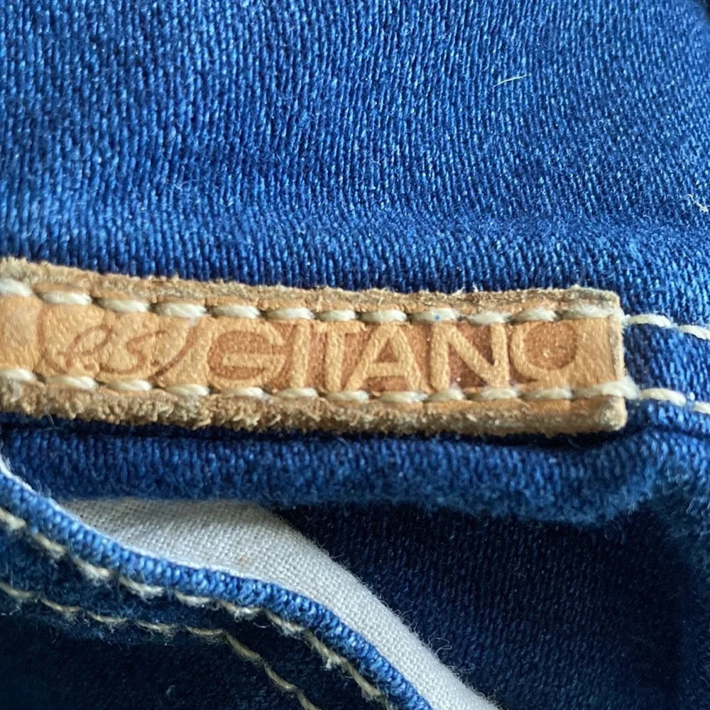 PS Gitano 1980’s high waist denim jean plain pocket size 8 24 x 27 top stitched - Picture 9 of 16